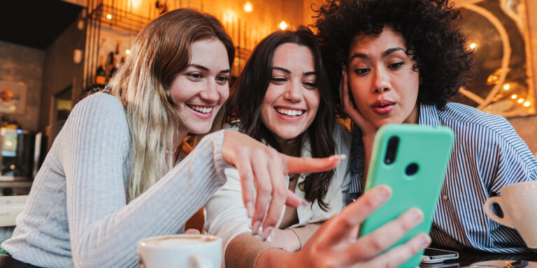 Three women who don't understand social media and addiction are connected