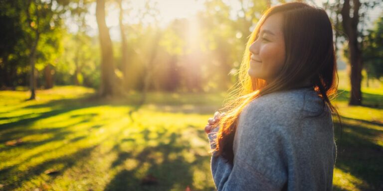 Woman learning how to stay motivated in sobriety