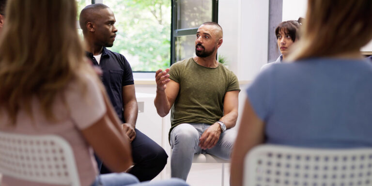 people in group therapy learning how to find opioid addiction treatment in Asheboro NC