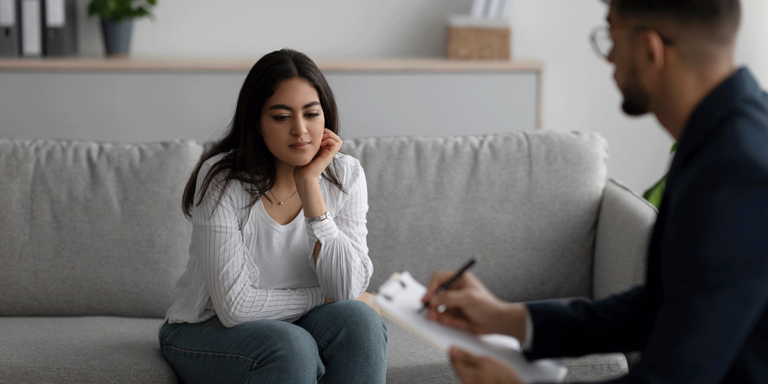 person in counseling after finding an mat clinic in asheboro nc